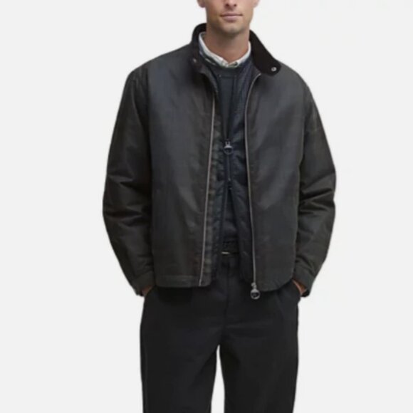 Barbour Harrington Check Dundee Tartan Wax Jacket MSRP$515 Rugged